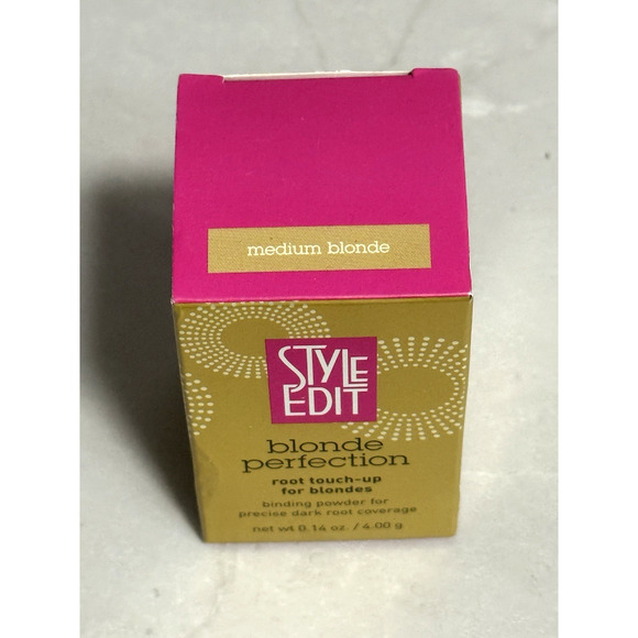 New Style Edit Blonde Perfection Root Touch-Up Powder Medium Blonde 0.14 oz - Picture 3 of 5